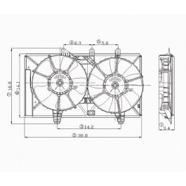 Radiator cooling fan assy