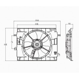 Radiator cooling fan assy