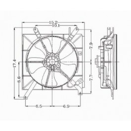 Radiator cooling fan assy