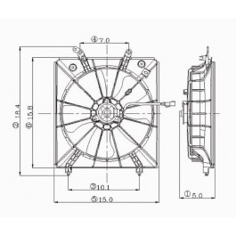 Radiator cooling fan assy