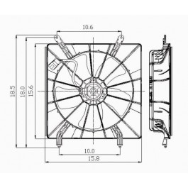 Radiator cooling fan assy