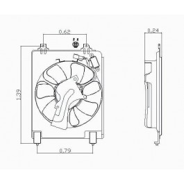 Radiator cooling fan assy