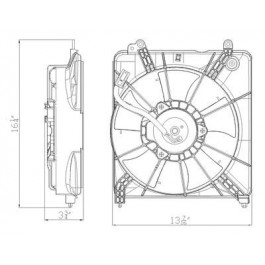 Radiator cooling fan assy