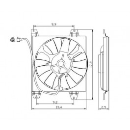 Condenser fan/motor assembly