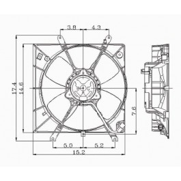 Radiator cooling fan assy
