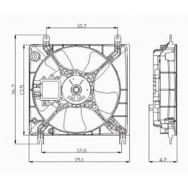 Radiator cooling fan assy