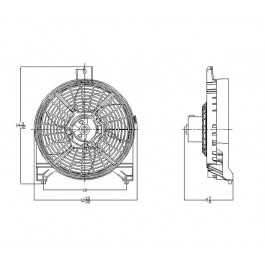 Condenser fan/motor assembly