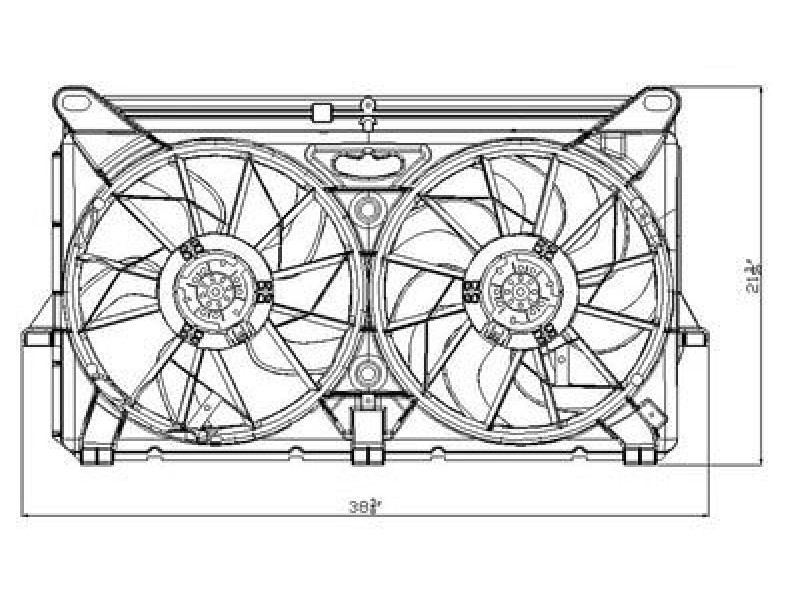 Radiator cooling fan assy