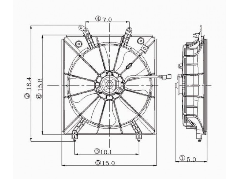 Radiator cooling fan assy