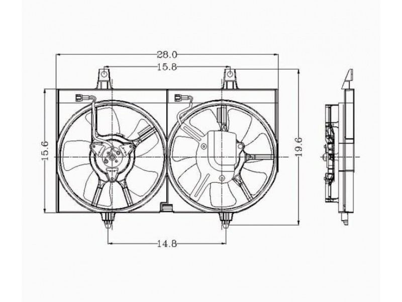 Radiator cooling fan assy