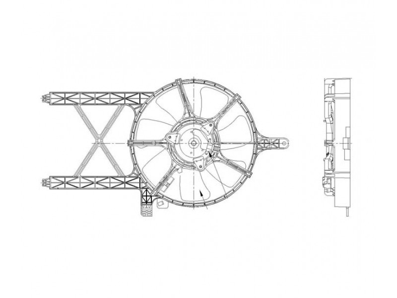 Condenser fan/motor assembly