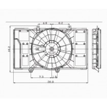 Radiator cooling fan assy