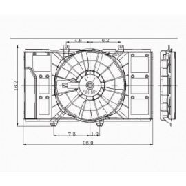 Radiator cooling fan assy