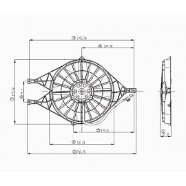 Radiator cooling fan assy