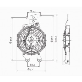 Radiator cooling fan assy
