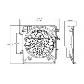 Radiator cooling fan assy