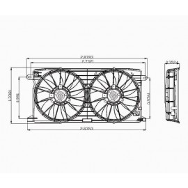Radiator cooling fan assy