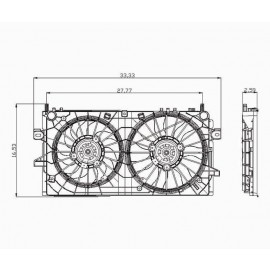 Radiator cooling fan assy