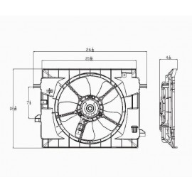 Radiator cooling fan assy