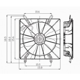 Radiator cooling fan assy