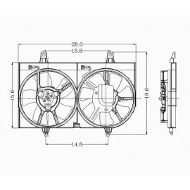 Radiator cooling fan assy