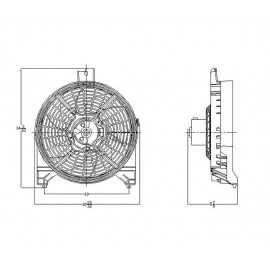 Condenser fan/motor assembly