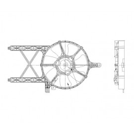 Condenser fan/motor assembly