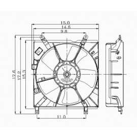 Radiator cooling fan assy